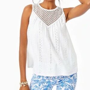 Lilly Pulitzer Aberdeen Eyelet Tank Top- NWOT